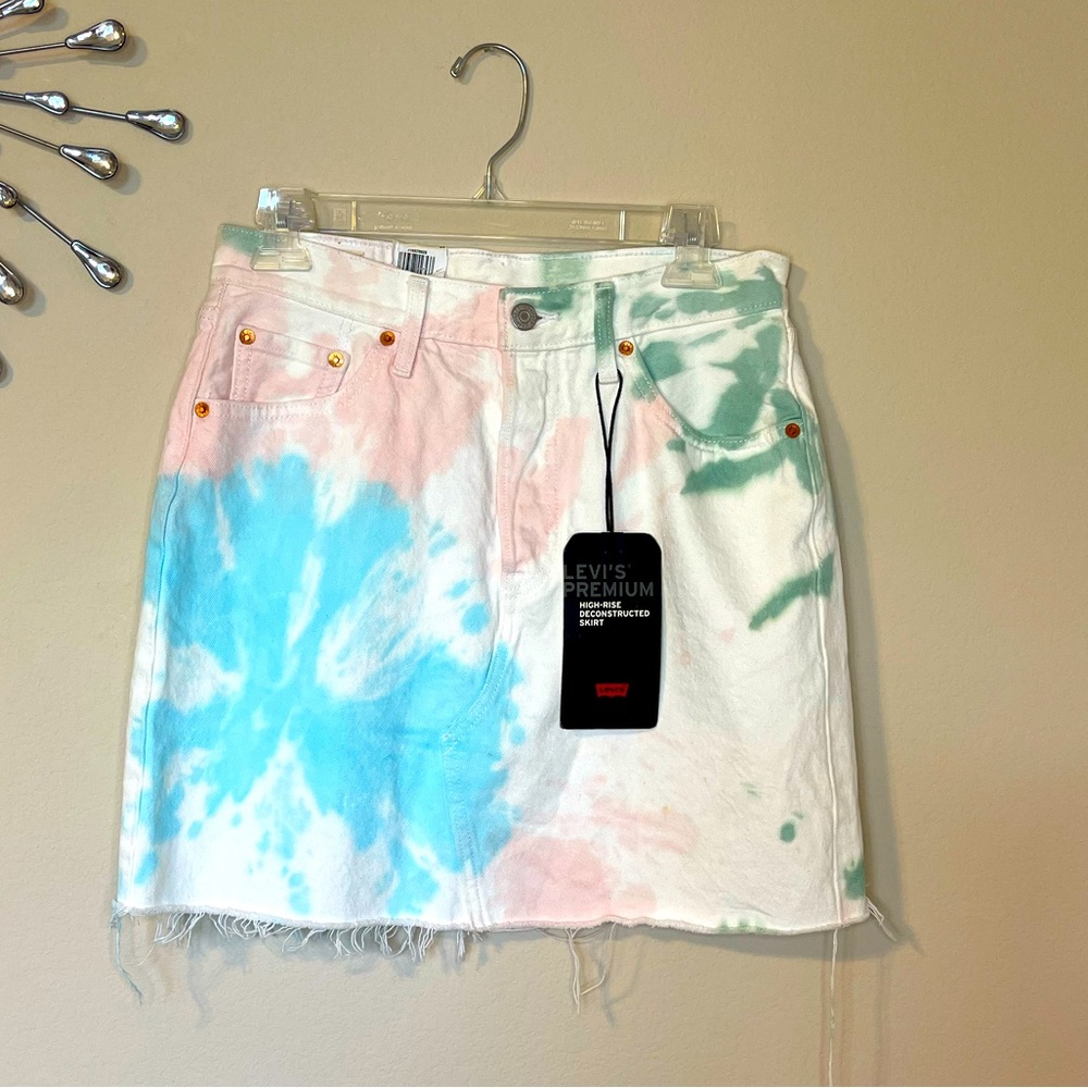 Levi's Tie Dye Denim Skirt Size 29